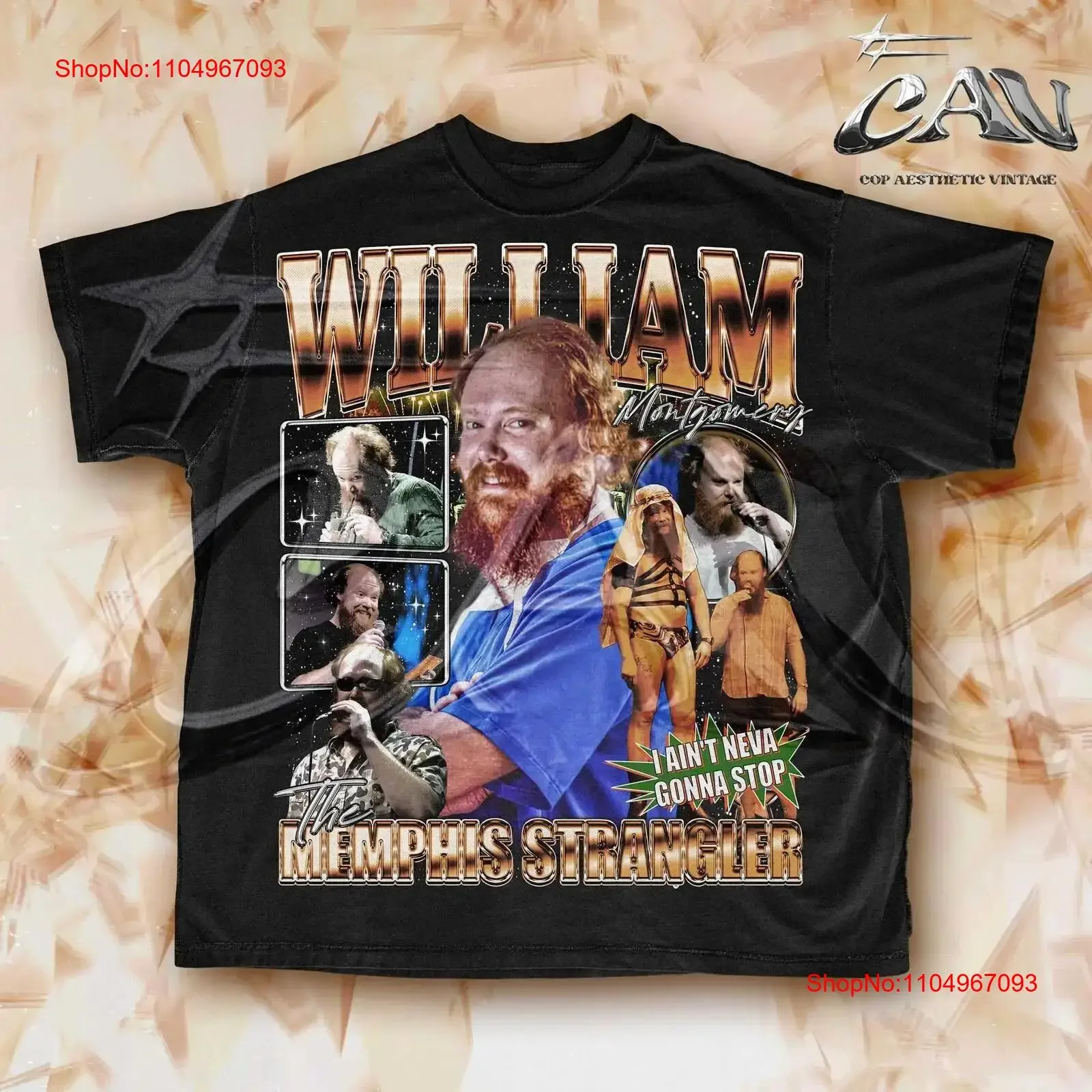 

William Montgomery Vintage Bootleg Style T Shirt Kill Tony Regular The Big Red Machine vintage Washed Breathable Stylish