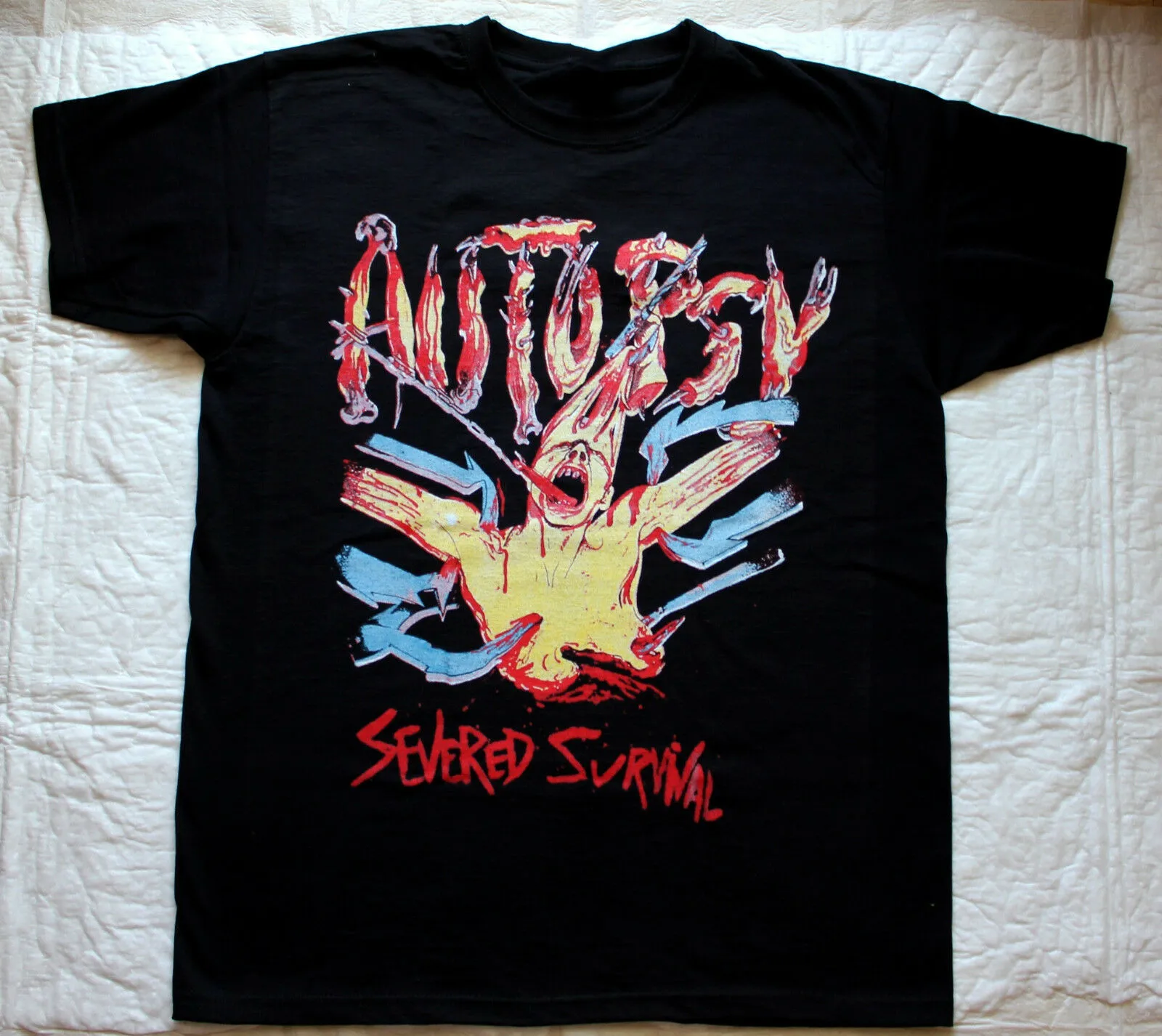 AUTOPSY SEVERED SURVIVAL DEATH Short Sleeve Black Men T-shirt HNG75