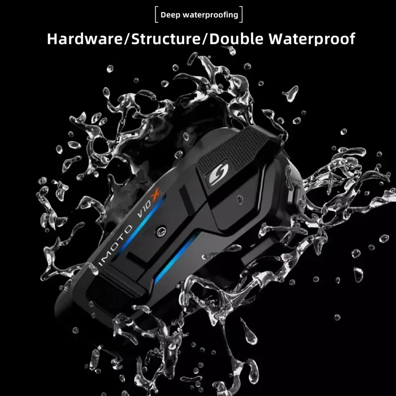 فيموتو النسخة الصينية XR/V10S/V10X دراجة نارية خوذة سماعة رأس بخاصية البلوتوث IPX67 الحد من الضوضاء متعددة الأشخاص دعوة خوذة سماعات