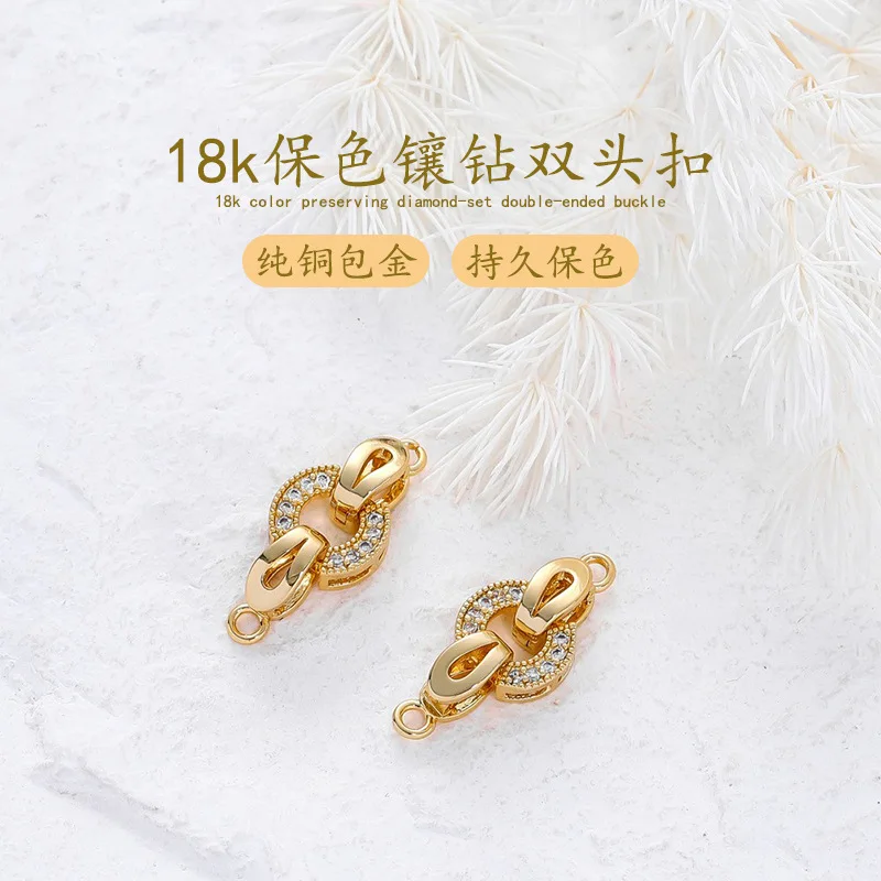 

5 Pcs Necklace Closure Bracelet Clasps Connector Buckle for Necklaces Clips Closures Jewelry Hook Golden Multiple