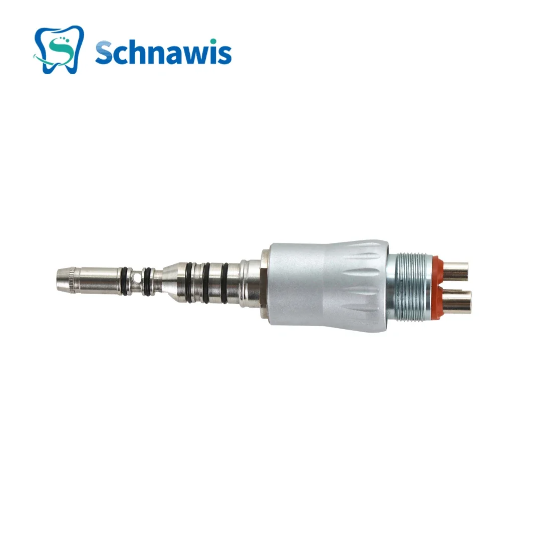 Schnawis-Turbina De Fibra Óptica Dental, Acoplamento Rápido, LED, Conector Do Motor, Odontologia Água Interna, Motor De Ar, Velocidade lenta, Peça De Mão