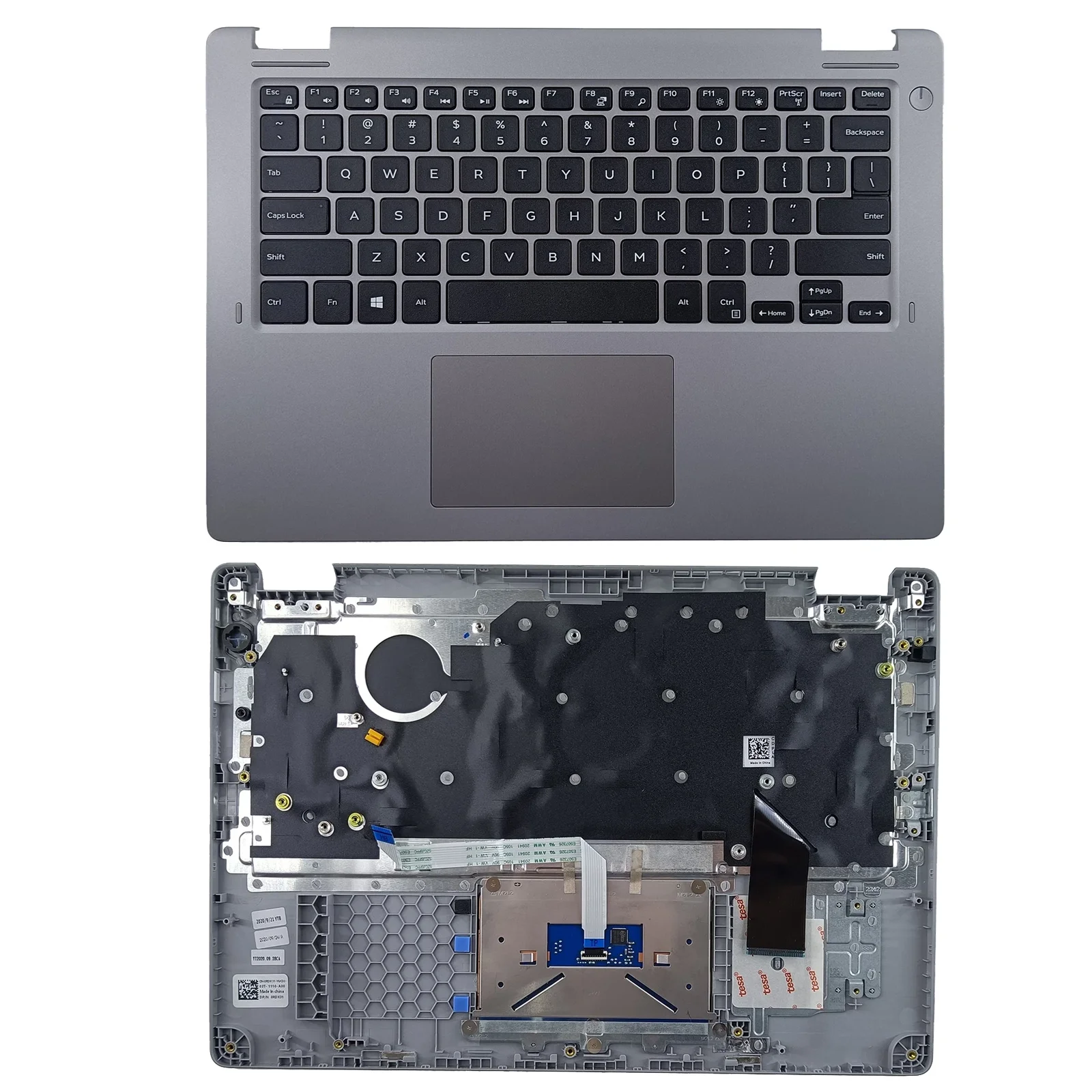 

0RDX31 RDX31 For Dell Latitude 3310 2-in-1 Laptop Top Case Upper Palmrest Case C Cover w/ Keyboard Touchpad