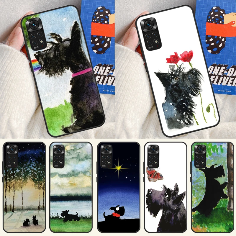 Westie Scottie Scottish Terrier Case For Xiaomi Redmi Note 14 13 12 Pro 11 9 10 9S 10S 11S 12S Redmi 14C 13C 10C 12C Cover