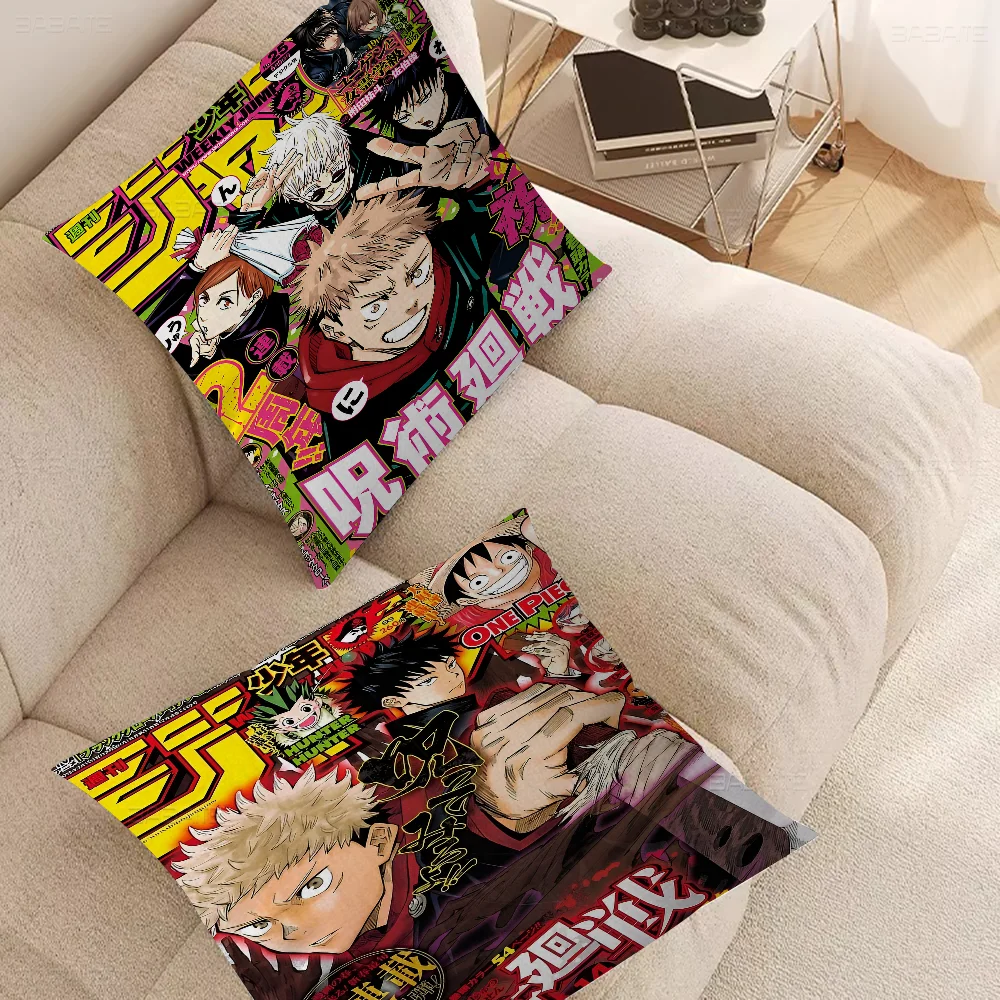 Jujutsu Kaisen Anime Pillow Anime Pillow Sofa Bed Head Pillow Cover Cushion Cover 45x45 Cm Fashion