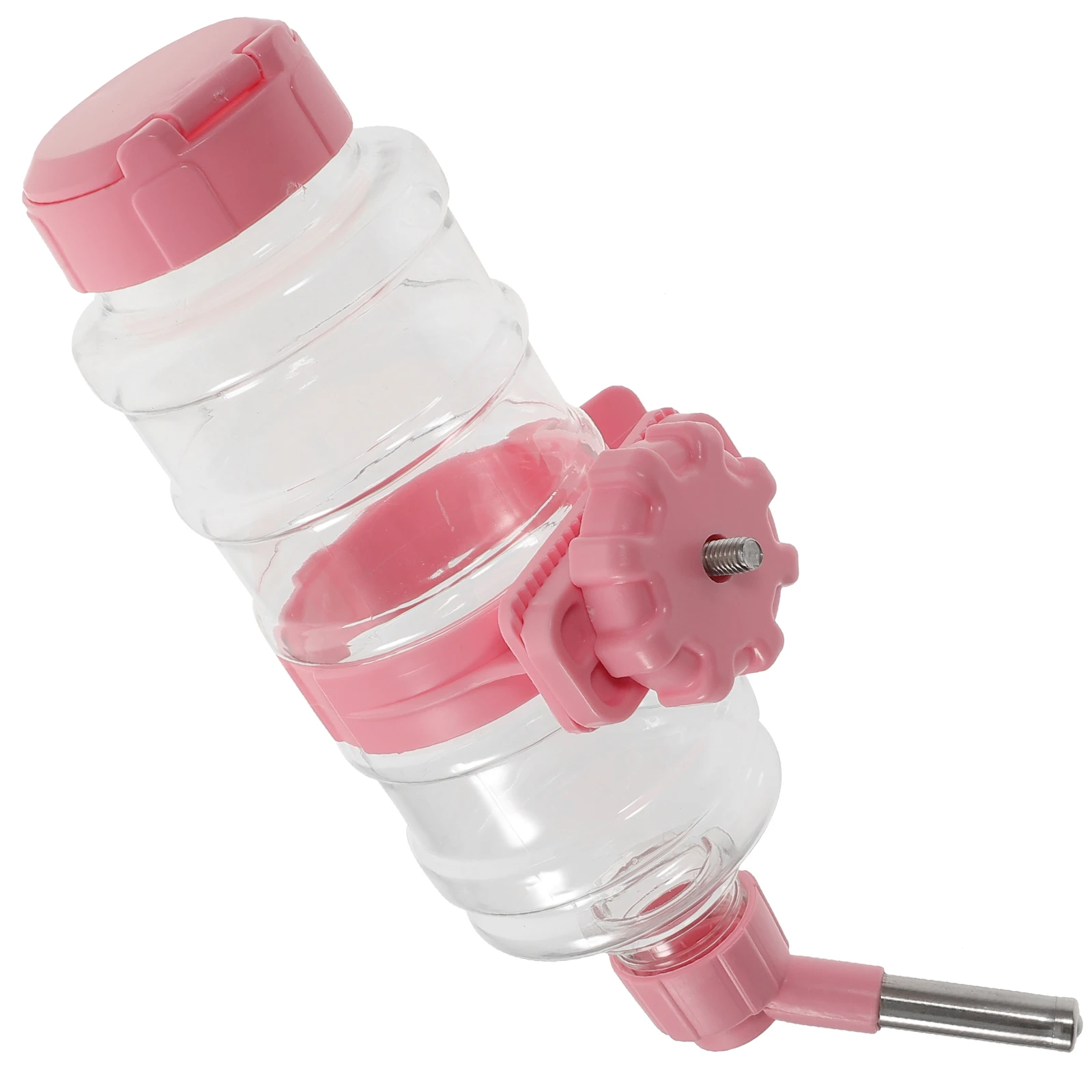 

Pet Water Feeder Bottle Hanging Transparent Plastic for Hamster Bunny Puppy Cage Travel Portable Automatic Dispenser