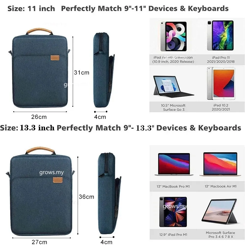 Shoulder Bag For 2025 Honor Pad 10 Tablet 10 9 9Pro 12.1 X9a 11.5 X8a 11 Waterproof For Honor Pad GT 11.5 Pro 12.3 Magicpad 2
