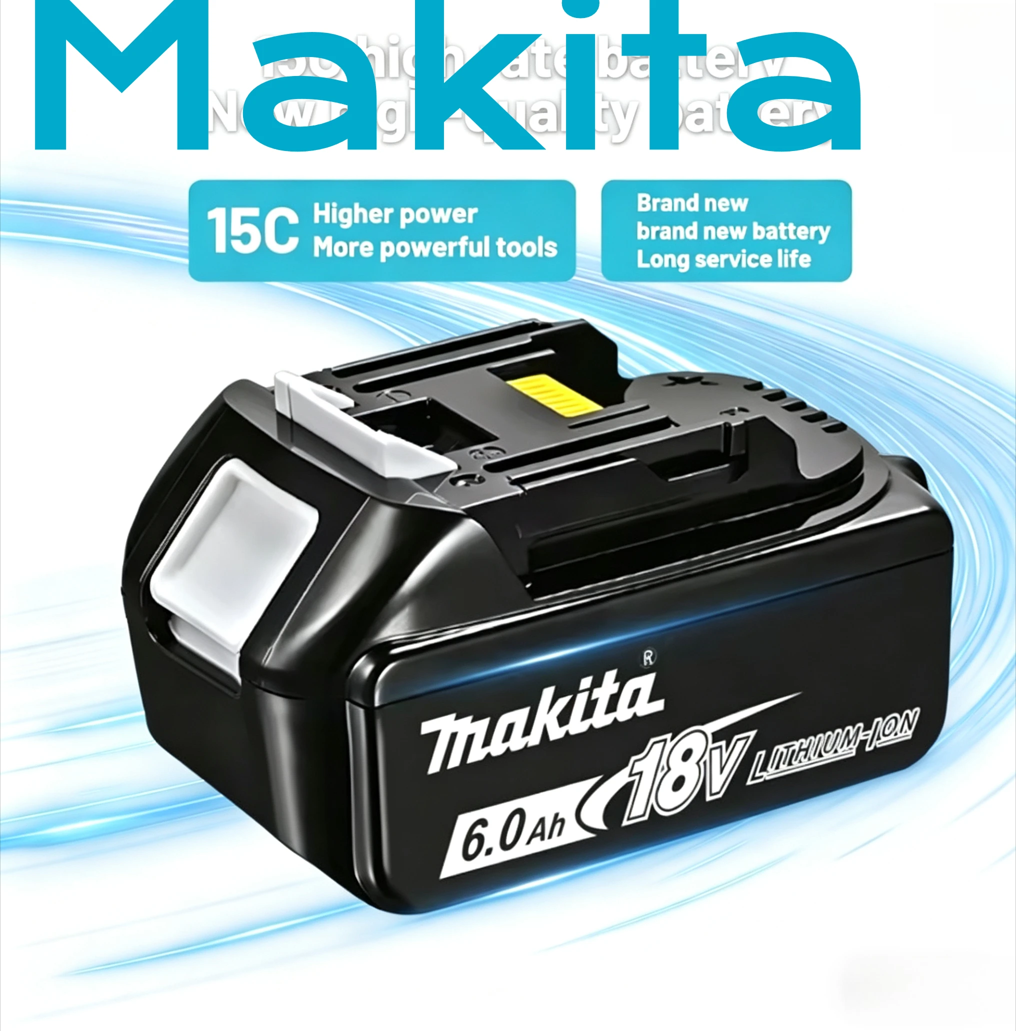 

100% Genuine Makita 6Ah/5Ah/3Ah for Makita 18V Battery BL1840 BL1830B BL1850B BL1850 BL1860 BL1815 Replacement Lithium Battery