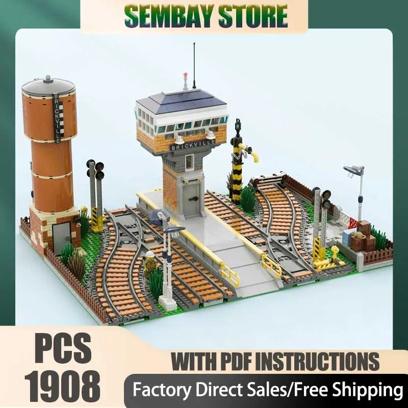 

Модульная модель светофорной башни City Street View Moc из строительных блоков, технологичный конструктор, рождественский подарок, игрушка для самостоятельной сборки