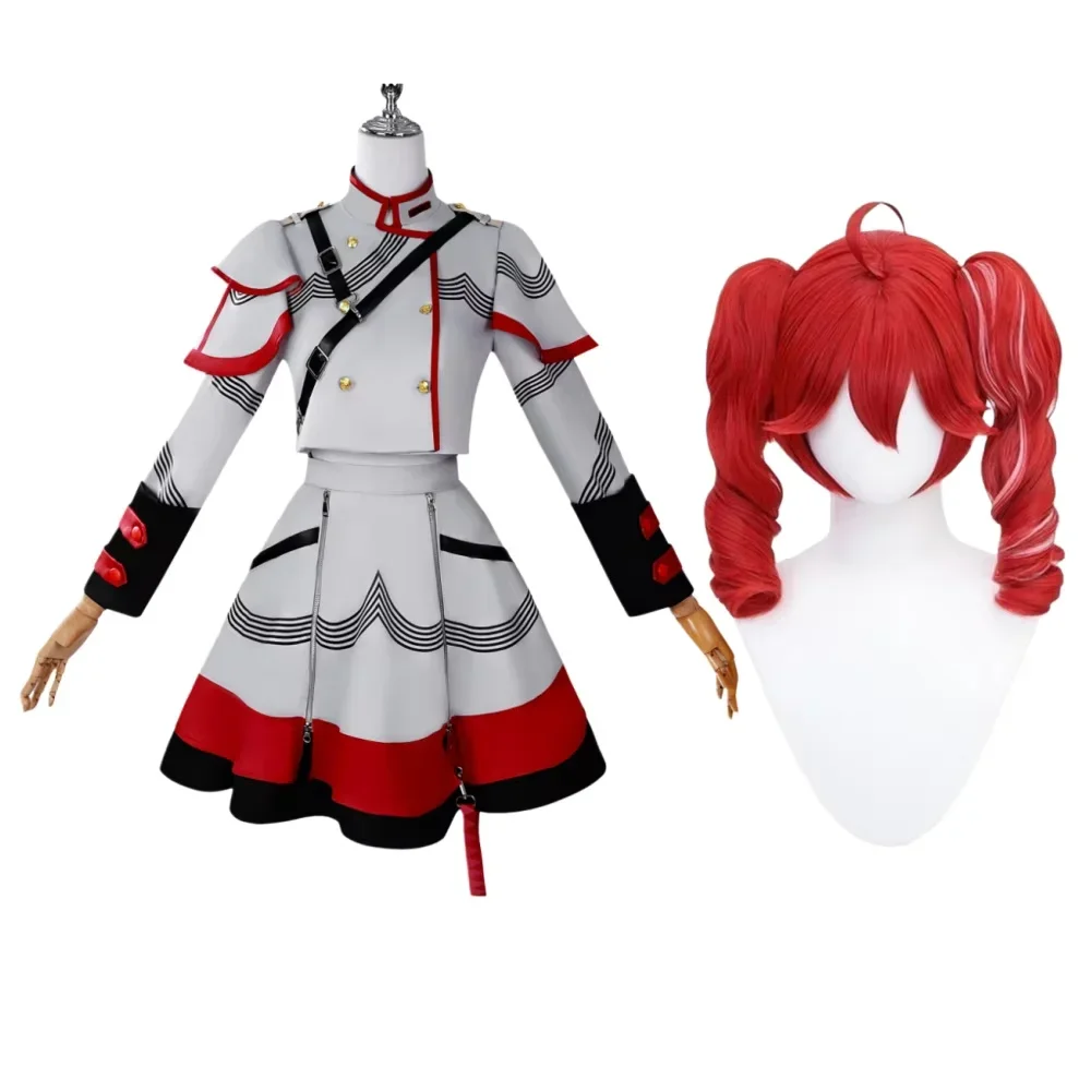 

Kasane Teto Cosplay Costume Kasane Teto Uniform Kasane Teto Costumes Masquerade Women Costume and Wig