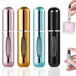 4Pcs Pocket Perfume Dispenser - Travel Perfume Bottle Refillable 5ml Spray Bottle - Perfume Travel Refillable Leak Proof