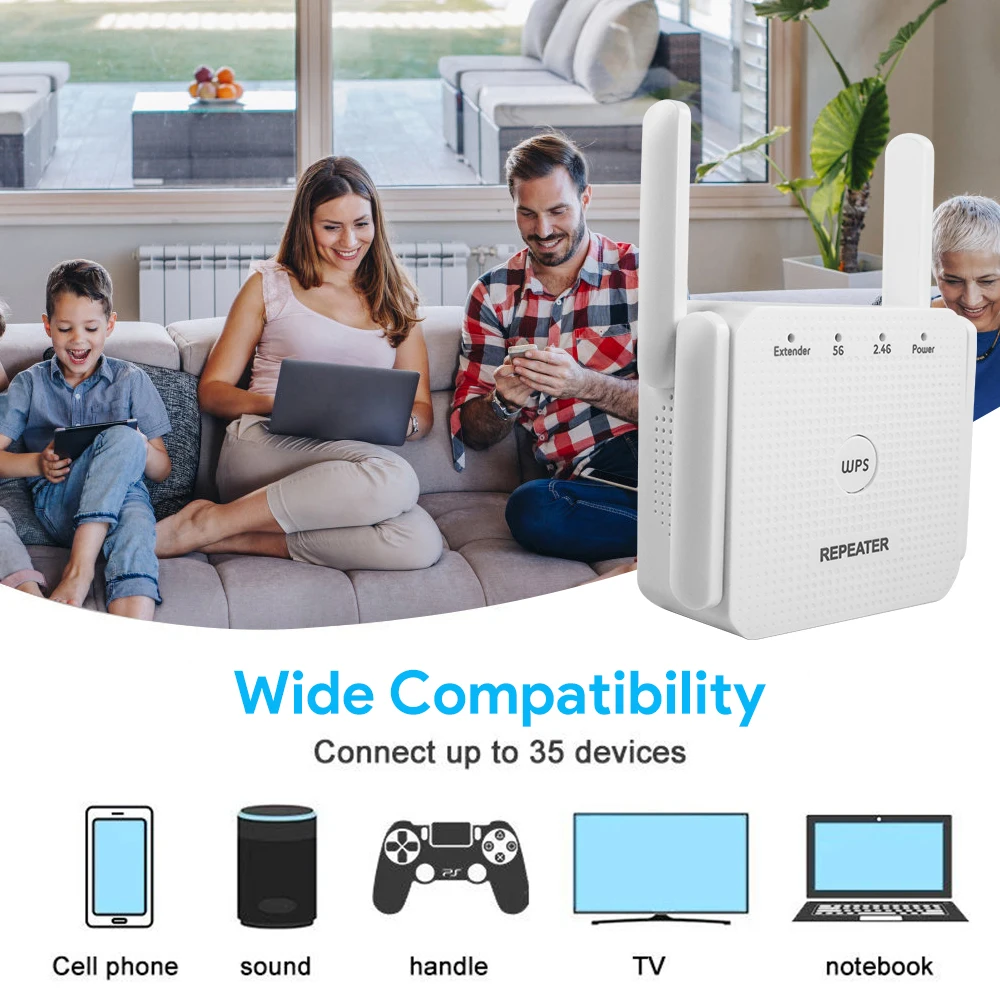 TLCRETE 5 ГГц беспроводной повторитель Wi-Fi 1200 Мбит/с маршрутизатор Wi-Fi усилитель Wi-Fi стабильный удлинитель дальнего действия 5G Wi-Fi усилитель сигнала Repet