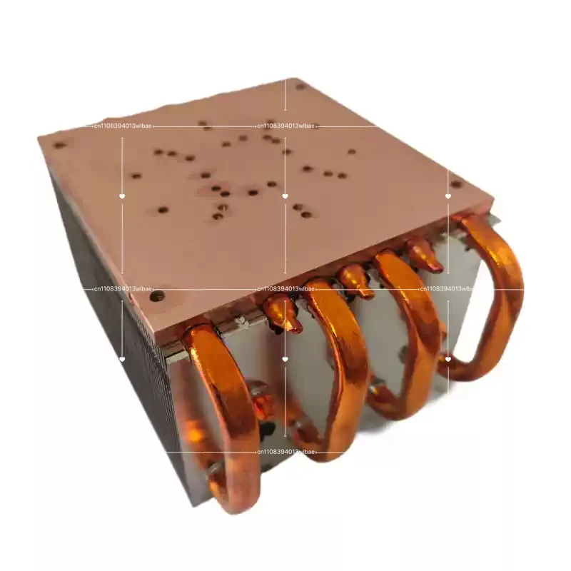 7-heat Pipe 300W-400W  Lamp Radiator Pure Copper Heat Dissipation High Thermal Conductivity Copper Tube Radiator