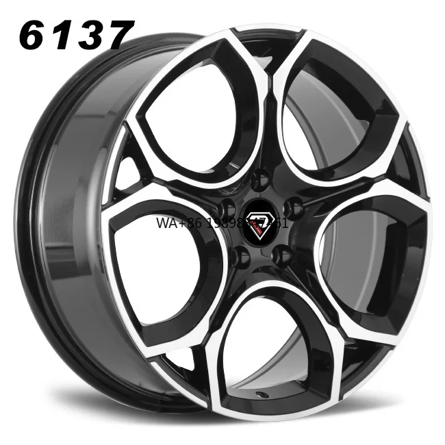 

Rep 6137 Popular Design R18 R19 Inch 5x112mm Multi Spokes Black Machine Faces Passenger Car Wheels for Golf GTI