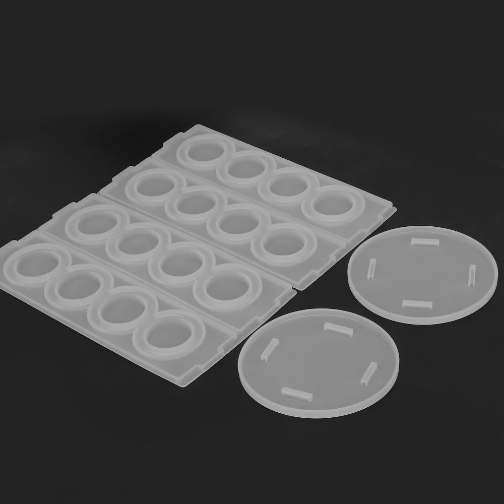 DIY Silicone Coffee Rack Silicone Mould 360° Rotating Includes 2 Disc Coffee Storage Stand Holds 16 Coffee Pods Includes 2 Shelf