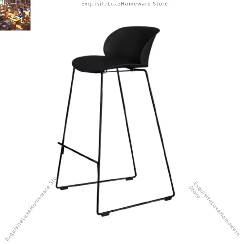 

Minimalist Lounge Bar Chairs Reception Counter Italian Relaxing Bar Chairs Unique Backrest Taburetes Altos De Cocina Furniture