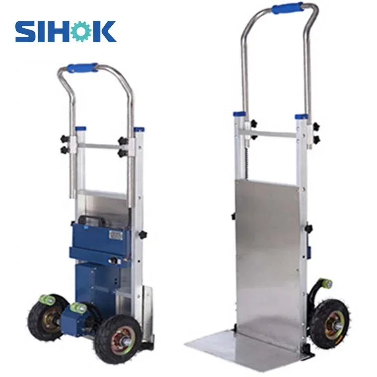 Factory Price Two-wheel Foldable Trolley Stair Climbing Truck Hand Truck Lithium Battery Powered Hand Trucks Trolleys For Stairs