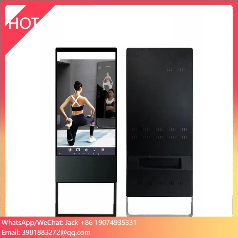

43inch Wall-mounted Android wifi HD mirror screen smart gym mirror all in one machine AI fitness mirror
