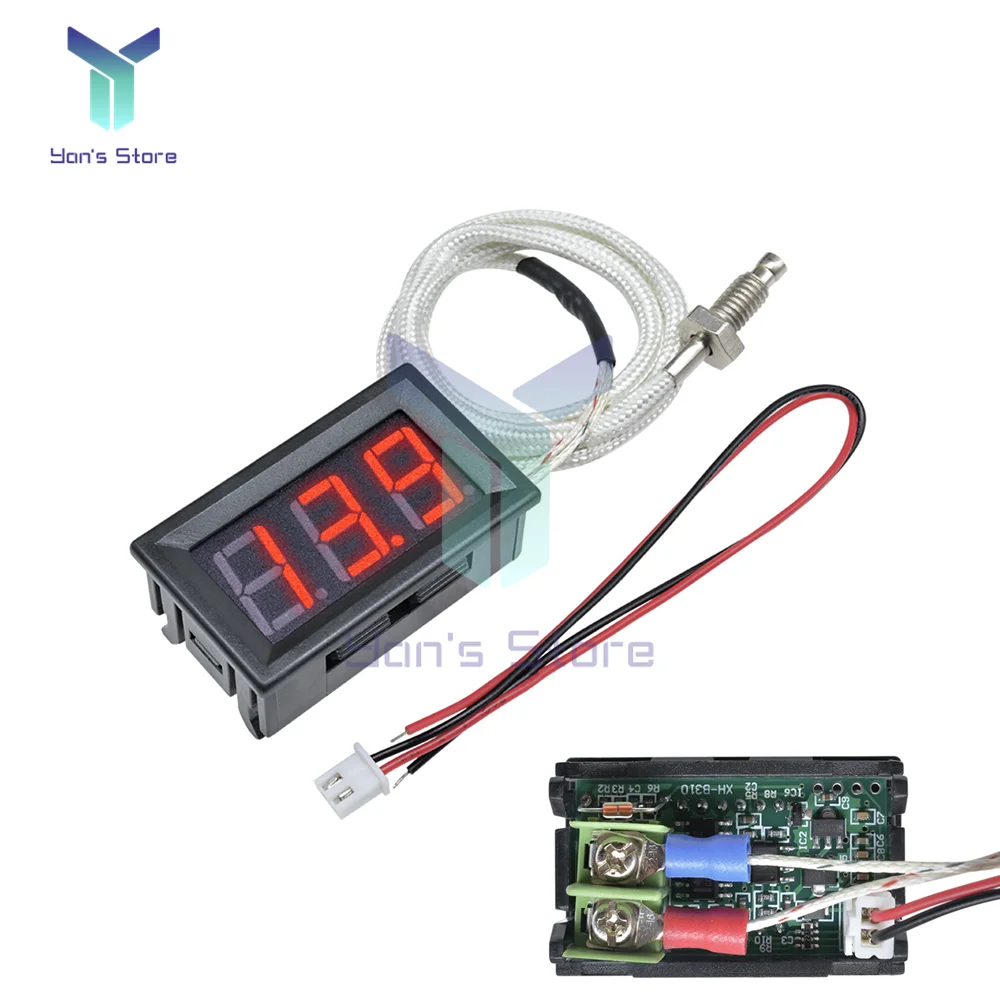 K-tipo m6 Termopar Termômetro B310 Display Digital Led Industrial Medidor de Alta Temperatura Tester 30 Thermotermográfico de 800 Graus