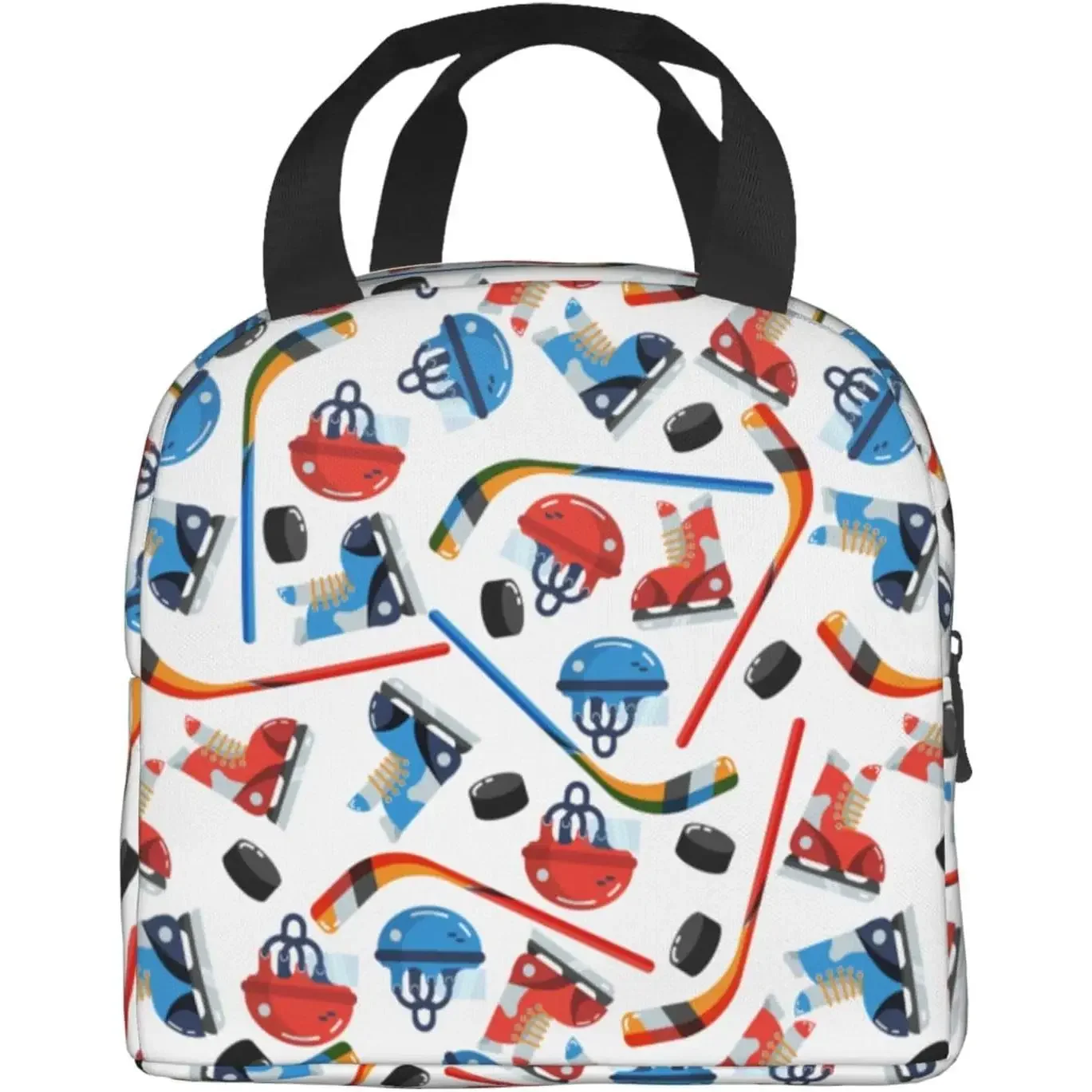 

Сумка для хоккея и обеда, хоккейные палочки, ланч-бокс, изолированная сумка для пикника, термохолодильник, сумки для обеда для работы, путешествий, офиса