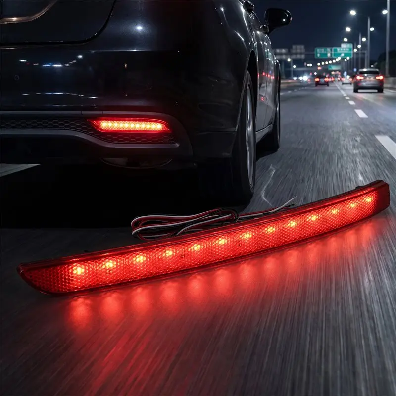 LED Tail Signal Lamp For Volkswagen Transporter T5 2012-2016 Caravelle Multivan Rear Bumper Reflector Light