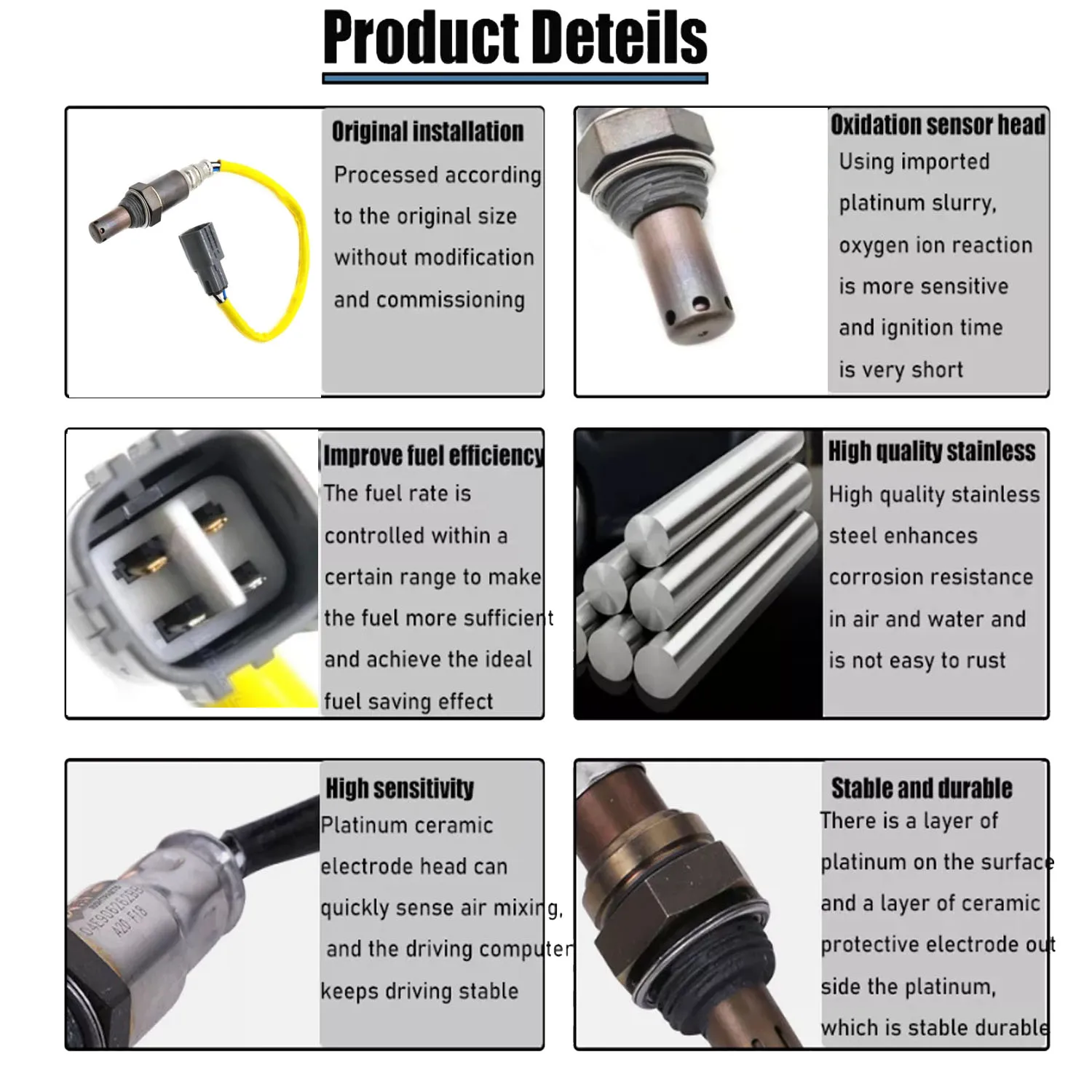 Oxygen O2 Lambda Sensor For Toyota Pixis S321M Daihatsu Hijet Cargo DX SAIII 89465-B5070 89465B5070 5