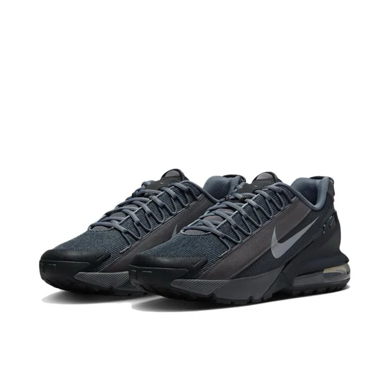 Nike Air Max Pulse Roam Shockproof Fabric Sports Comfortable and Slip-resistant Leisure Shoes Black Running Shoes Men