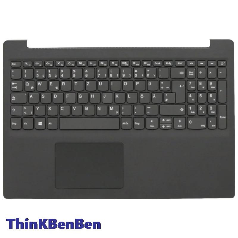 DE German Keyboard IG TEX Upper Case Palmrest Shell Cover For Ideapad V15 S145 340C 15 API IIL IWL AST IKB ADA IGL 5CB0W44082