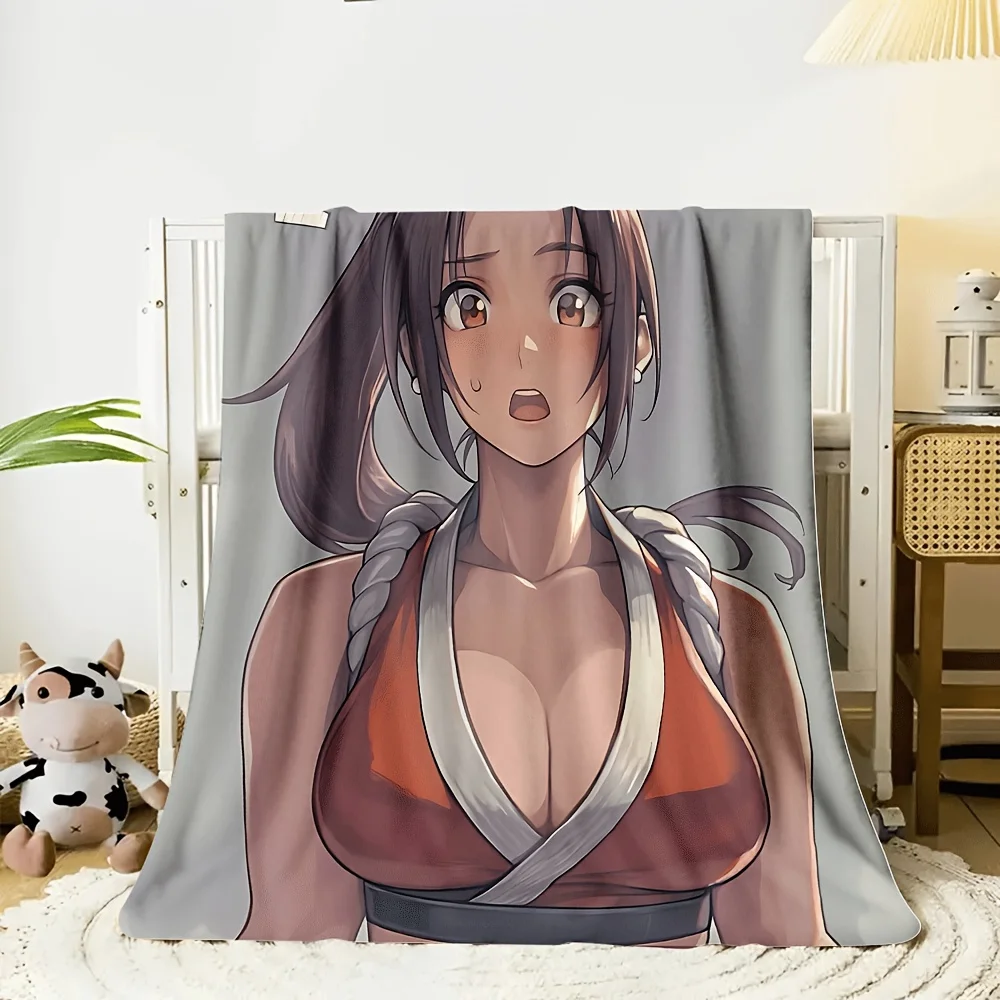 unknown Fire Dance pattern Flannel printed blanket suitable for all seasons suitable for living room office sofa and travel
