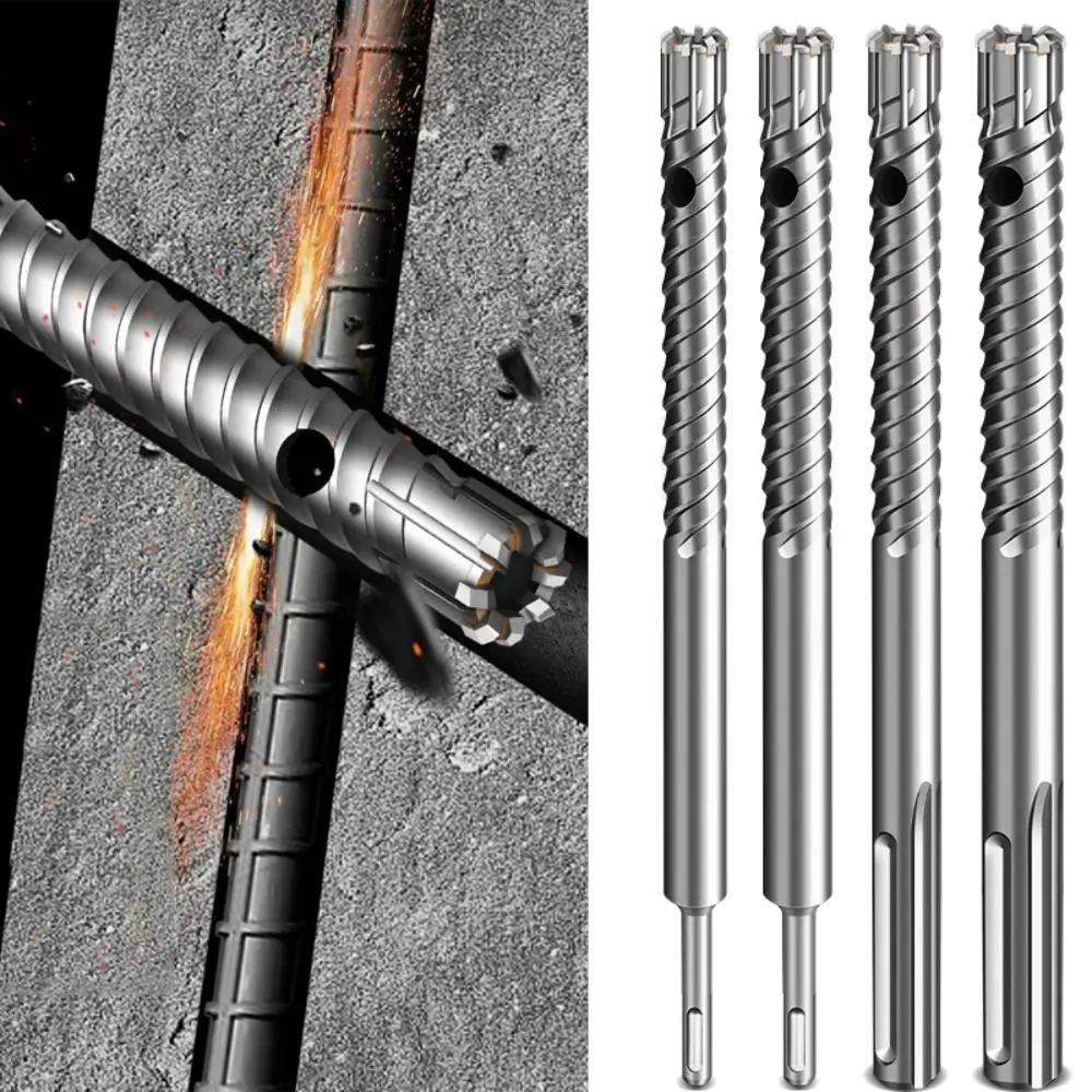 

SDS-Plus Rebar Drill Bit High Hardness Carbide Reinforced Concrete Drill Bit High Efficiency Wear-resistant Rebar Cutting Drill