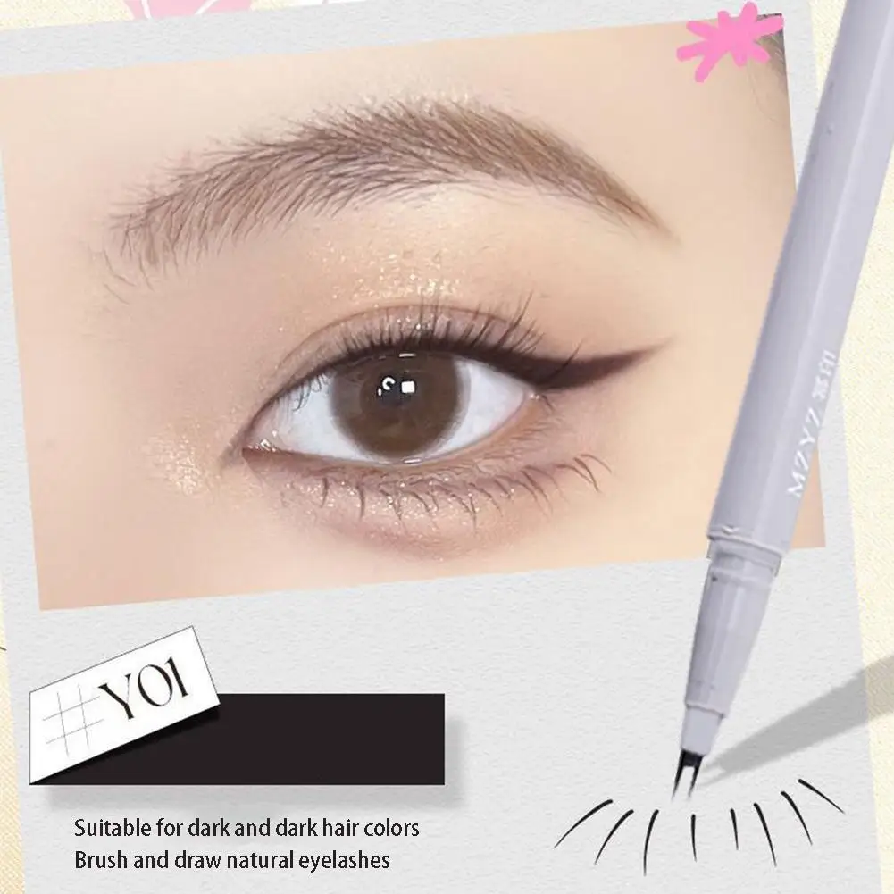 New Double Tip Lower Eyelash Pencil Waterproof Liquid Eyeliner For Women Quick Drying Long Lasting Black Eye Liner Beauty M L7z5