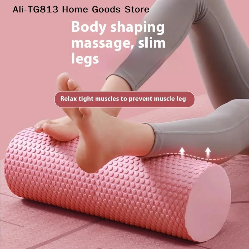 [TG813]Yoga Roller Round EVA Foam Cylinder Roller For Pilates Exercise Enhanced Home Workouts Diameter 10cm Length 30cm