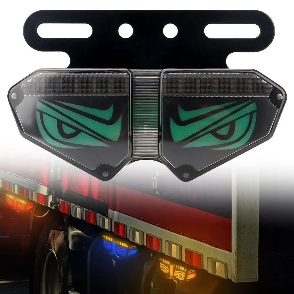 Creative 12-24V Devil's Eye Truck Light Universal Multi-Mode Side Signal Light Truck Taillight Car Decor