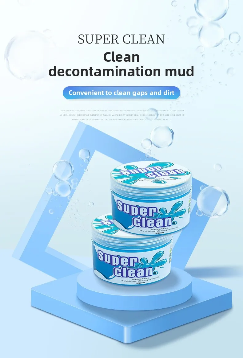 Crystal Cleaning Putty Car Interior Cleaning Slime Gel for Dust and Crevices Multifunctional Cleaner