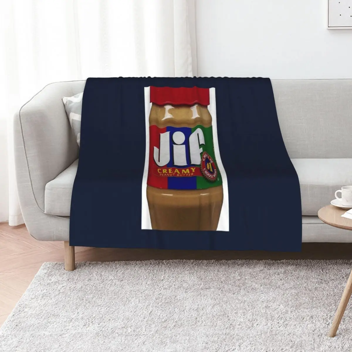 Jif Peanut Butter Extra Creamy Throw Blanket Blankets For Sofas Quilt Heavy Loose Flannel Designers Blankets