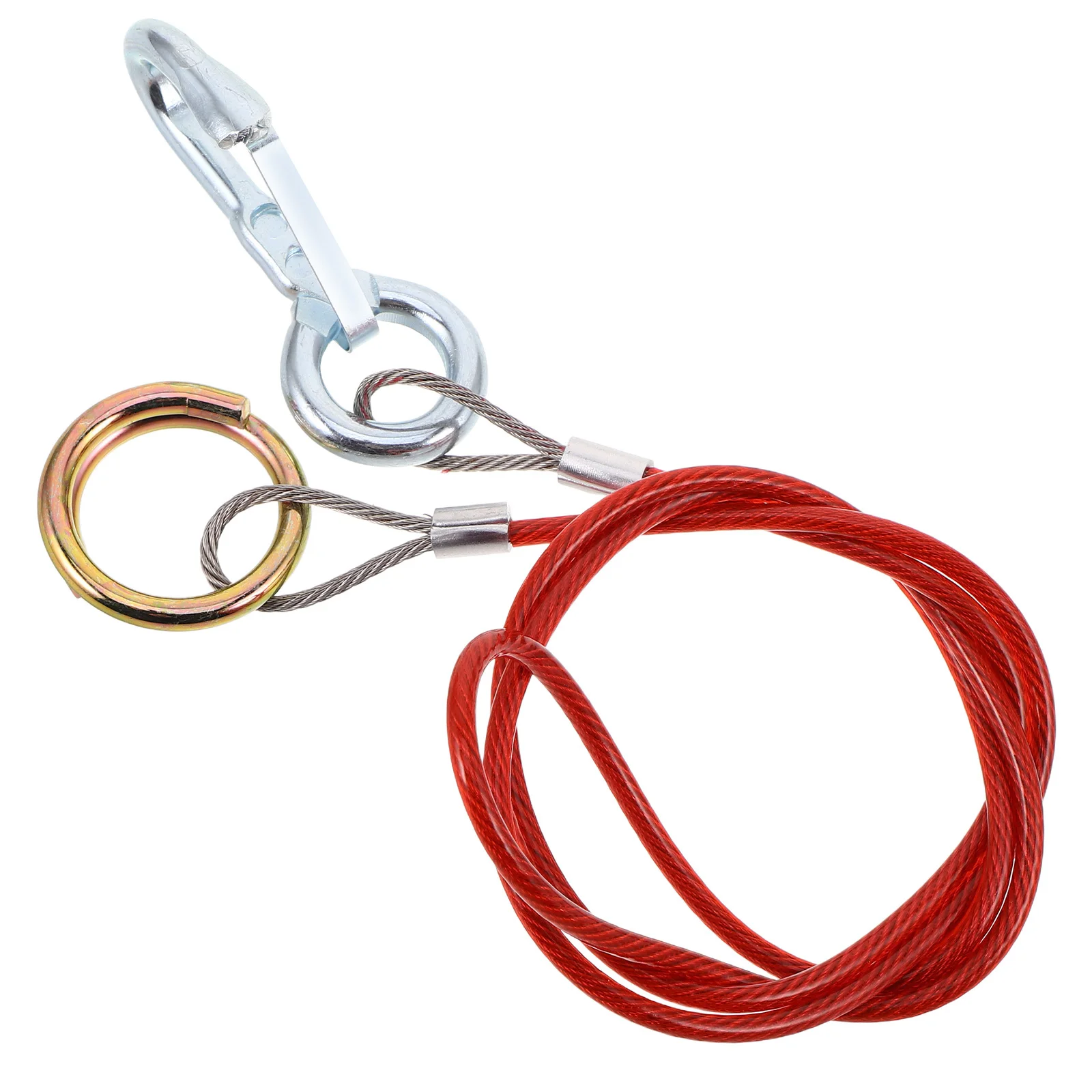 Stainless Steel Safety Tow Rope 30Ft Heavy Duty Breakaway Cable For Rv Cars Universal Trailer Towing Equipment Emergency