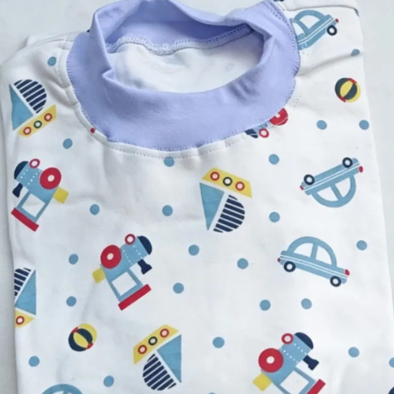 ABDL Cartoon Pure Cotton T-shirt knitted Cotton Long Sleeve Pajamas Soft Skin-friendly Breathable Warm Base Layer Adult Top