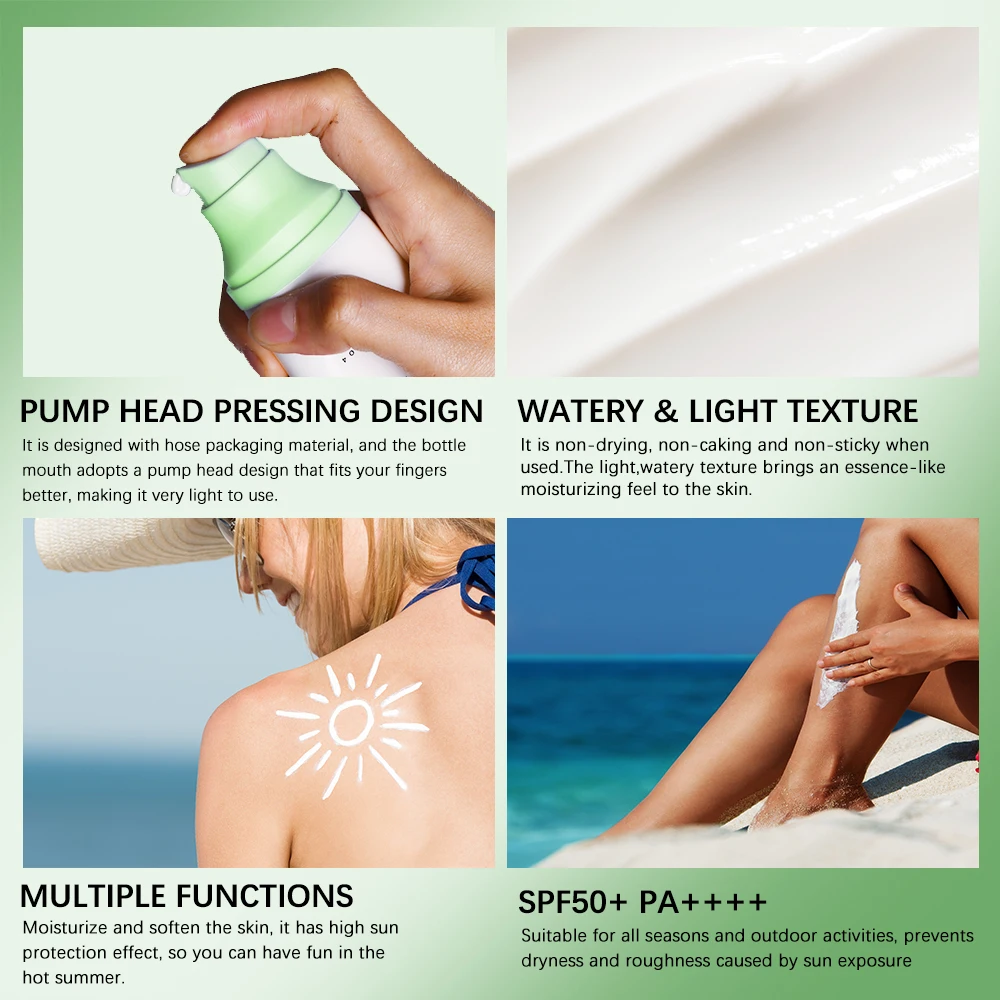 SPF50 Sunscreen Centella Lotion Korea Facial Long-Lasting Sun Protection Non-Greasy Sun Block Prevent Sunburn Face Skin Care image 6
