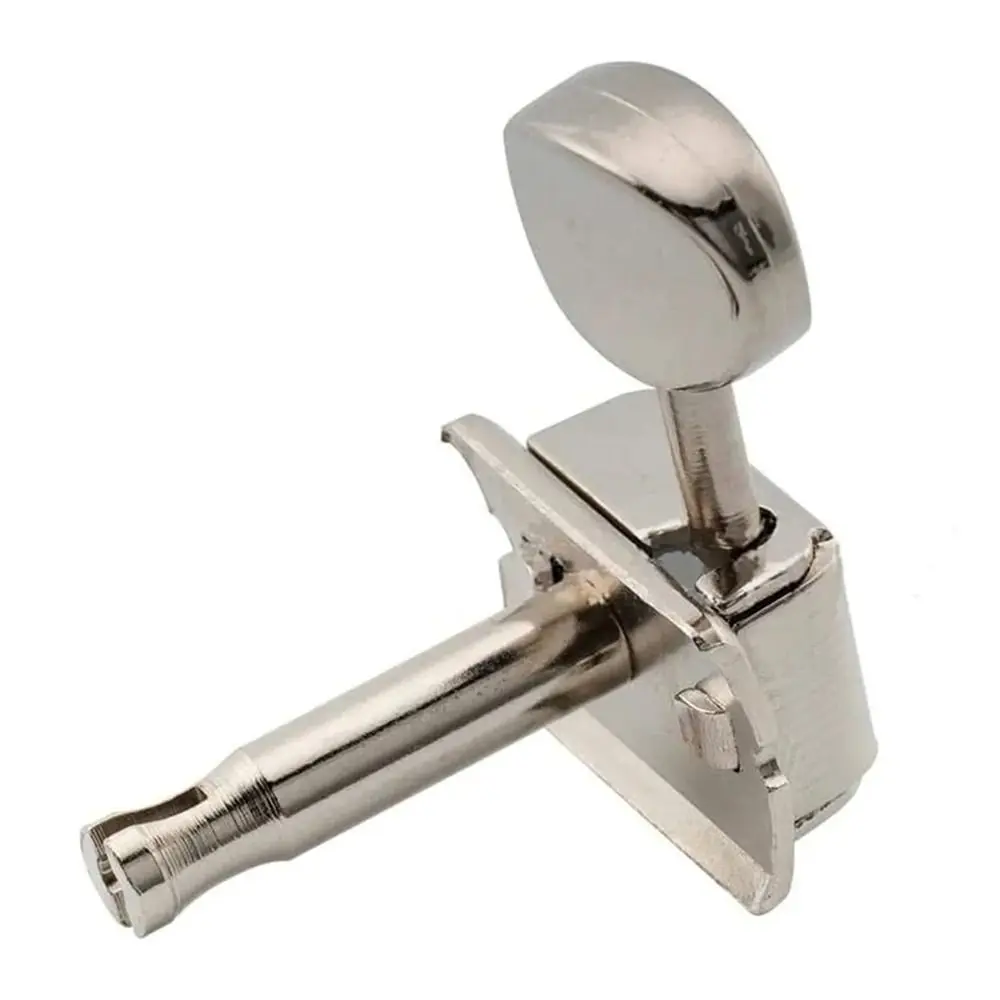 1Set New 6-Pack Guitar String Knob 6 Right 6R 6-in-Line Tuning Key Pegs Retro Chrome Finish Combination Tool Guitar Accessories