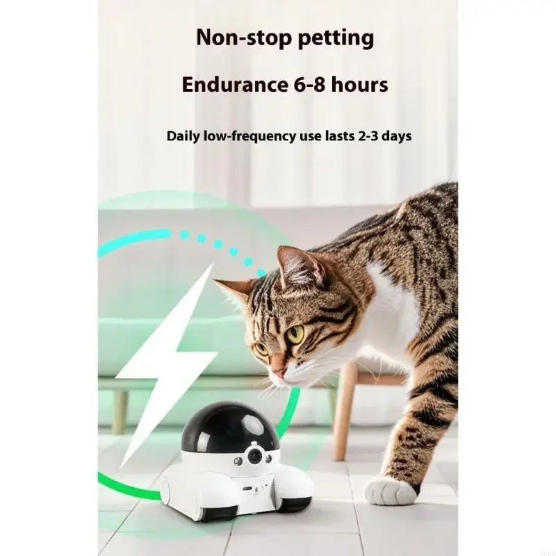 360 Degree Rotating Pet Camera with Two Way Talk Function and Night Detection Robot Cameras for Home Security