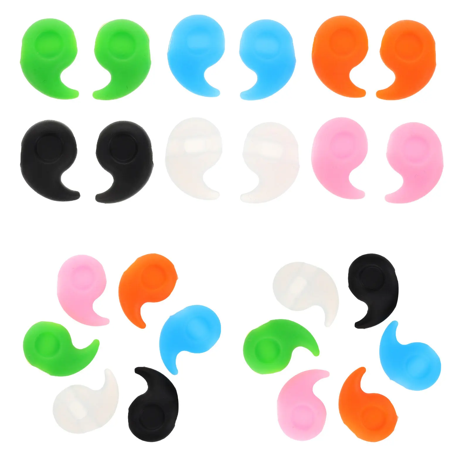 

12 пар силиконовых противоскользящих заушных креплений для очков: мягкие, удобные, гибкие держатели для очков, нескользящие амбушюры, идеально подходят для солнцезащитных очков