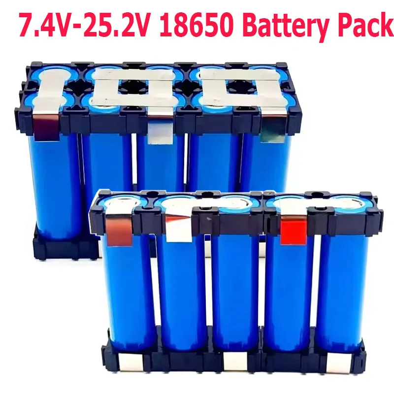 New 3000mAh~6000mAh 7.4V/16.8V/21V/25.2V 18650 General-purpose Screwdriver with Welded Battery for 35E 5S/6S/3S/4S 5S2P Modle