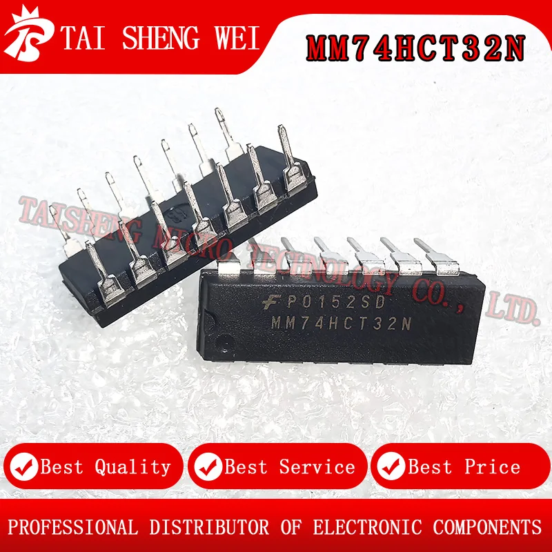 5PCS MM74HCT32N SN74HCT32N General Purpose DIP-14 Logic Gates and Inverters
