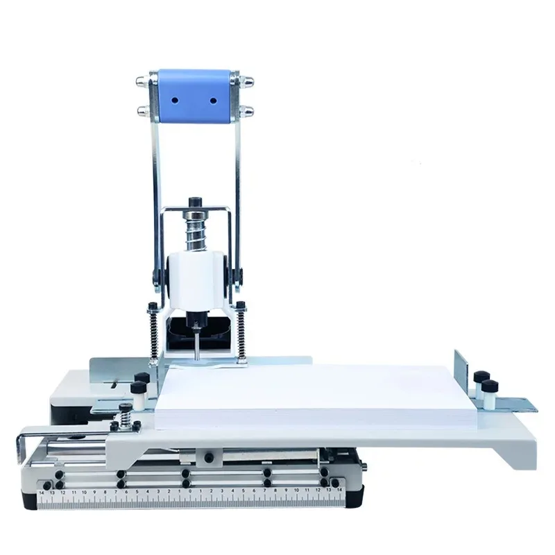 Programmable T30Y Mobile Punch Machine with 1-9 Hole Spacing, Multi-Functional Loose-Leaf Document Processing Tool