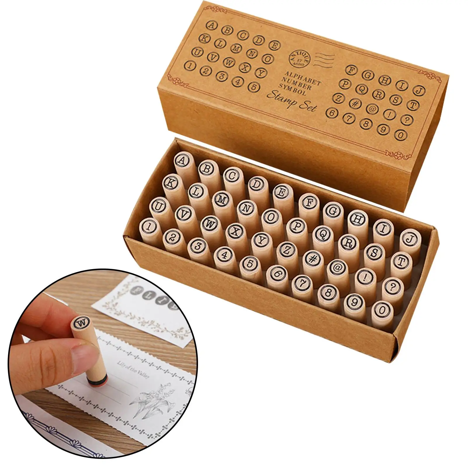 Sellos del alfabeto multiusos, juego de sellos decorativos del alfabeto inglés para diario, manualidades DIY, planificador de diario, 40 unidades