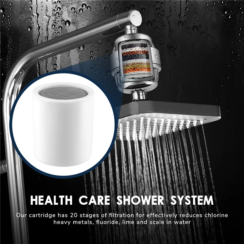 

B47B-20 Сменный картридж для фильтра для воды для душа (без корпуса), совместимый с любым душем для душа аналогичной конструкции