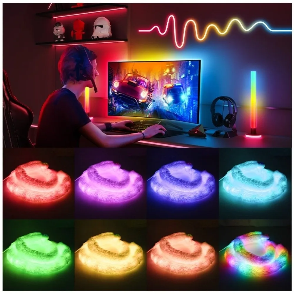 Rainbow 360 Degree LED Neon Strip Light Addressable Round RGB IC Pixel Light Flexible RGB IC Smart LED Light Strip Party
