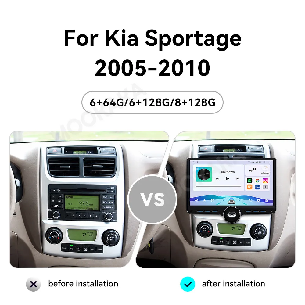 Touch Screen Car Radio For Kia Sportage 2005-2010 Android GPS Automotive Multimedia Auto Radio Stereo Receiver Head Unit
