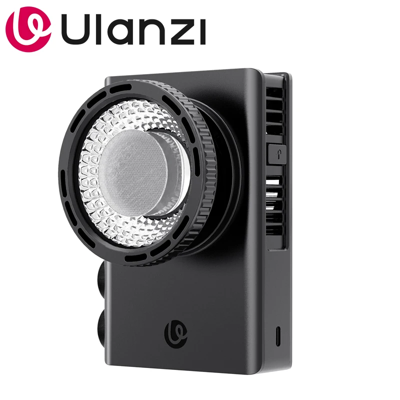 Ulanzi 100W COB ポータブルフィルライト コンデンサーレンズ付き 2700-6500K バイカラービデオライト 写真撮影、Vlog、ライブストリーミング用