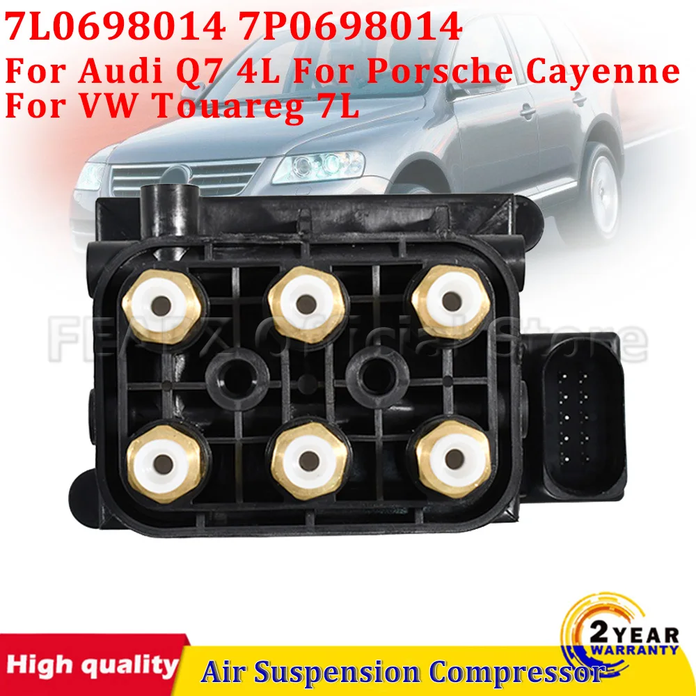 

1Pc For Audi Q7 4L Porsche Cayenne VW Touareg 7L 7L0698014 7P0698014 Air Suspension Compressor Solenoid Valve Block Auto Parts