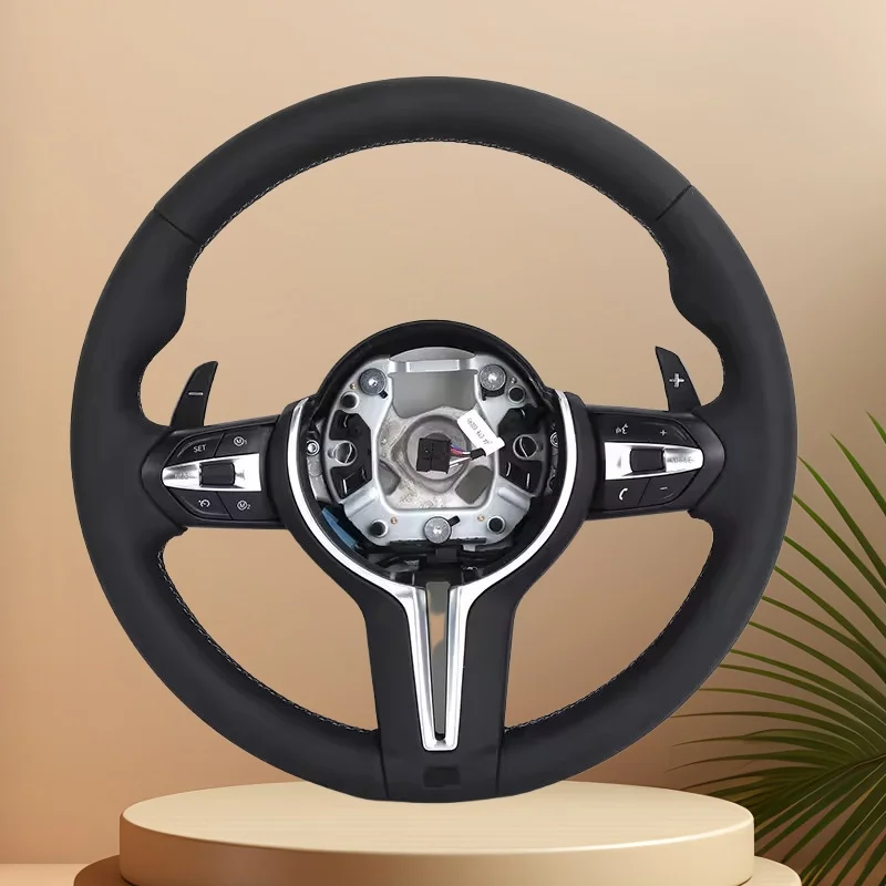 

F10 F11 F15 F16 F20 F30 F31 F32 F36 E70 E71 E84 E87 E90 M3 M4 Leather Sport Interior Steering Wheel For BMW Manual Automatic